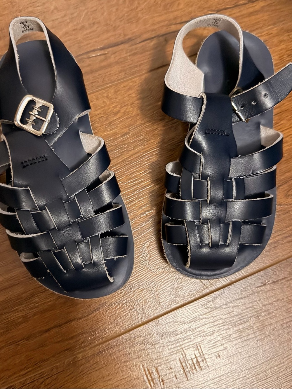 Salt water blue sandals